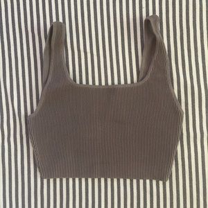 Babaton ribbed crop top